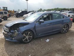 Salvage cars for sale from Copart Indianapolis, IN: 2017 Subaru Legacy 2.5I Limited