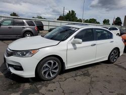 Honda Accord ex salvage cars for sale: 2016 Honda Accord EX