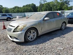 Salvage cars for sale from Copart Augusta, GA: 2011 Infiniti G37 Base