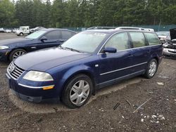 Volkswagen salvage cars for sale: 2003 Volkswagen Passat W8 4MOTION