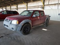 Nissan Frontier Crew cab xe salvage cars for sale: 2002 Nissan Frontier Crew Cab XE