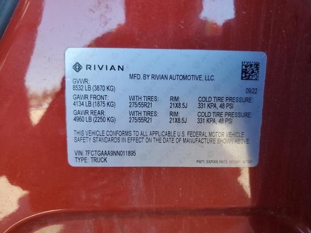 2022 Rivian R1T Adventure