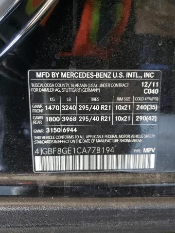 2012 Mercedes-Benz GL 550 4matic