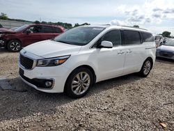 Salvage cars for sale from Copart Kansas City, KS: 2015 KIA Sedona SXL