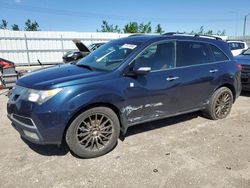 Acura salvage cars for sale: 2010 Acura MDX Advance