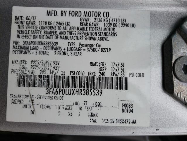 2017 Ford Fusion SE Hybrid