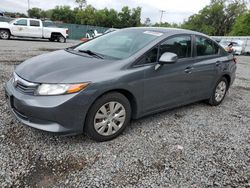 Vehiculos salvage en venta de Copart Riverview, FL: 2012 Honda Civic LX