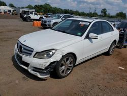 Mercedes-Benz c-Class salvage cars for sale: 2013 Mercedes-Benz C 300 4matic