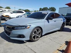 Honda Accord salvage cars for sale: 2021 Honda Accord Sport