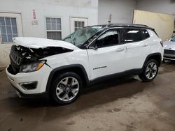 Salvage cars for sale from Copart Davison, MI: 2021 Jeep Compass Limited