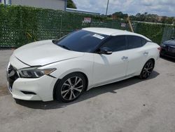 Nissan salvage cars for sale: 2016 Nissan Maxima 3.5S