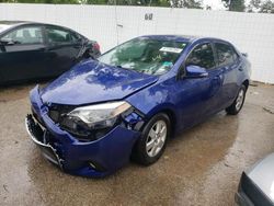 Toyota Corolla salvage cars for sale: 2016 Toyota Corolla L