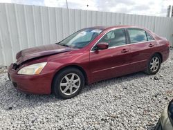 Salvage cars for sale from Copart Columbus, OH: 2003 Honda Accord EX