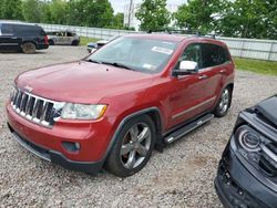 Jeep Grand Cherokee Overland salvage cars for sale: 2011 Jeep Grand Cherokee Overland