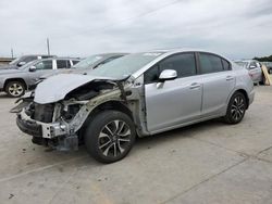 Vehiculos salvage en venta de Copart Grand Prairie, TX: 2013 Honda Civic EX