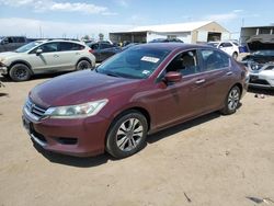 Salvage cars for sale from Copart Brighton, CO: 2013 Honda Accord LX