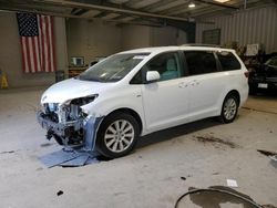 Vehiculos salvage en venta de Copart West Mifflin, PA: 2017 Toyota Sienna LE