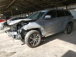 Toyota Highlander salvage cars for sale: 2017 Toyota Highlander SE