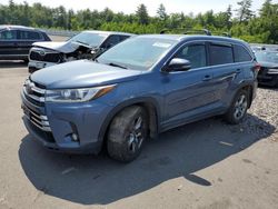 Toyota salvage cars for sale: 2017 Toyota Highlander Limited