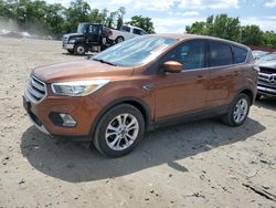 Ford salvage cars for sale: 2017 Ford Escape SE