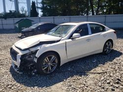 Infiniti q50 salvage cars for sale: 2021 Infiniti Q50 Sensory