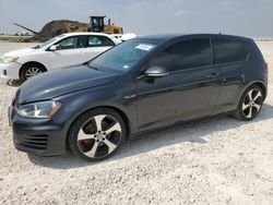 Salvage cars for sale from Copart New Braunfels, TX: 2015 Volkswagen GTI