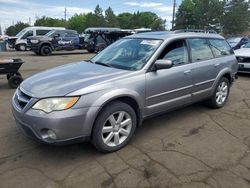 Salvage cars for sale from Copart Denver, CO: 2008 Subaru Outback 2.5I Limited
