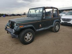 Jeep Wrangler salvage cars for sale: 1995 Jeep Wrangler / YJ Sahara