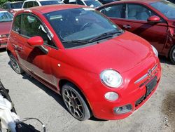 Fiat salvage cars for sale: 2015 Fiat 500 Sport