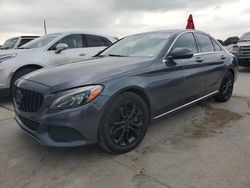 Salvage cars for sale from Copart Grand Prairie, TX: 2016 Mercedes-Benz C 300 4matic