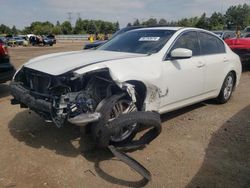 Salvage cars for sale from Copart Elgin, IL: 2010 Infiniti G37 Base