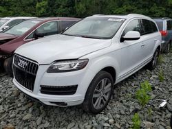 Vehiculos salvage en venta de Copart Mebane, NC: 2014 Audi Q7 Premium Plus