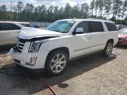 Cadillac salvage cars for sale: 2017 Cadillac Escalade ESV Premium Luxury