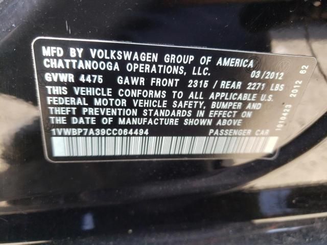 2012 Volkswagen Passat SE