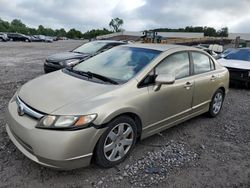 Honda Civic salvage cars for sale: 2007 Honda Civic LX