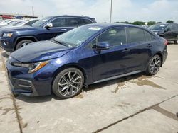 Salvage cars for sale from Copart Grand Prairie, TX: 2021 Toyota Corolla SE