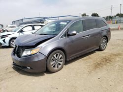 Honda Odyssey Vehiculos salvage en venta: 2016 Honda Odyssey Touring