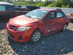 Toyota salvage cars for sale: 2012 Toyota Corolla Base