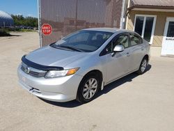 Honda salvage cars for sale: 2012 Honda Civic LX