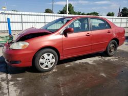 Toyota Corolla salvage cars for sale: 2005 Toyota Corolla CE