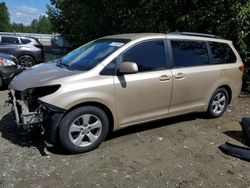 Salvage cars for sale from Copart Arlington, WA: 2014 Toyota Sienna LE