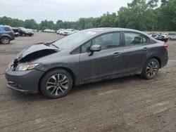 Honda Civic salvage cars for sale: 2013 Honda Civic EX