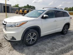 Toyota Highlander salvage cars for sale: 2016 Toyota Highlander XLE