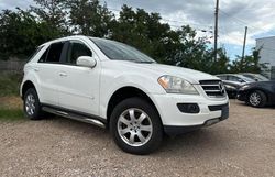 Mercedes-Benz salvage cars for sale: 2007 Mercedes-Benz ML 350