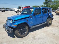 Jeep Wrangler salvage cars for sale: 2023 Jeep Wrangler Sahara 4XE