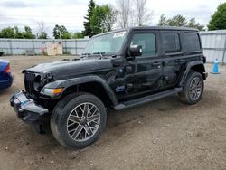 Salvage cars for sale from Copart Ontario Auction, ON: 2023 Jeep Wrangler Sahara 4XE