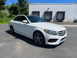 Mercedes-Benz salvage cars for sale: 2015 Mercedes-Benz C 400 4matic