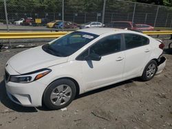 Vehiculos salvage en venta de Copart Waldorf, MD: 2018 KIA Forte LX