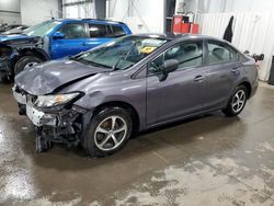 Honda Civic salvage cars for sale: 2015 Honda Civic SE