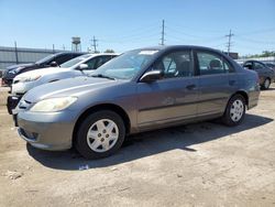 Honda Civic dx vp salvage cars for sale: 2005 Honda Civic DX VP